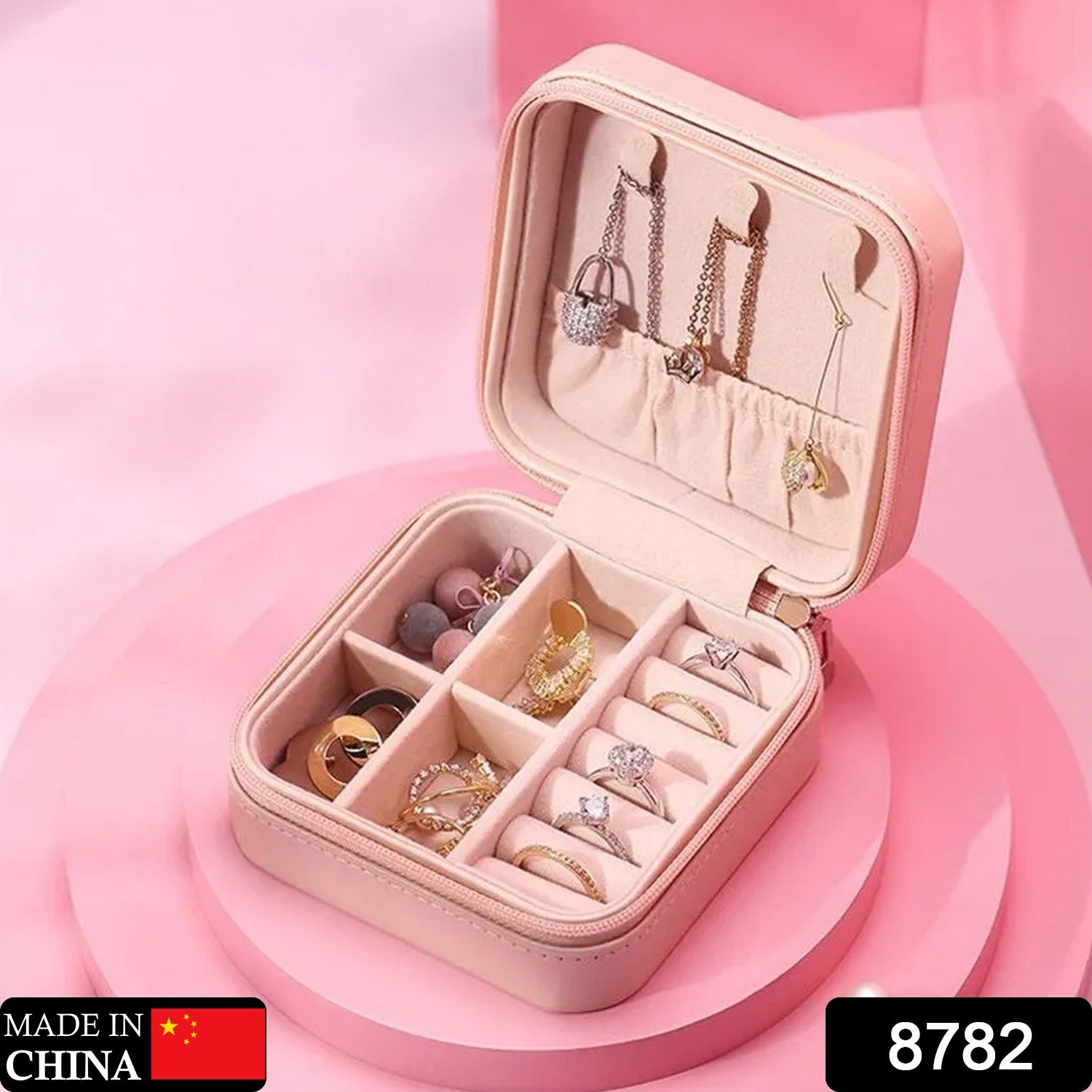 8782 Jewellery Box for Women, Mini Portable Jewelry Box Organiser,PU Leather Jewlerrying Display Holder, Small Travel Jewellery Box for Girls, Women, Mother, Daughte, Travel Ring, Pendant, Earring, Necklace Storage Case 8782 Jewellery Box for Women, Mini Portable Jewelry Box Organiser,PU Leather Jewlerrying Display Holder, Small Travel Jewellery Box for Girls, Women, Mother, Daughte, Travel Ring, Pendant, Earring, Necklace Storage Case